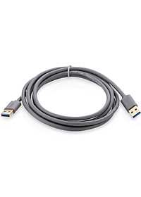 Dây USB 3.0 đực sang đực mạ vàng dài UGREEN US116 (Đen) - Hàng chính hãng