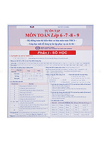 Combo Tóm Tắt Kiến Thức Toán - Lý - Hoá - Tiếng Anh (Chương Trình THCS)