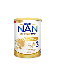 Sữa bột Nestlé NAN SUPREMEPRO 3 800g nhập khẩu Đức đạm Gentle Optipro ngừa mẫn cảm Tặng Đồ Chơi Bàn Kèm Chữ Cái (Dành cho trẻ từ 2 - 6 tuổi)