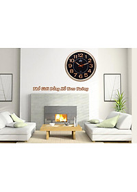 Đồng Hồ Treo Tường Cao Cấp DẠ QUANG KIM TRÔI EASTAR - Số Nổi 3D Tròn Cổ Điển 31cm - Tặng Pin Maxell - BH 1 Năm