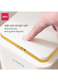 Thùng Rác Nắp Bật Nhấn Nút Thông Minh Deli - Tiết Kiệm Không Gian Nhựa PP Nguyên Sinh Hạn Chế Mùi Hôi Kháng Khuẩn Sọt Rác Văn Phòng Nhà Bếp - 1108 1109