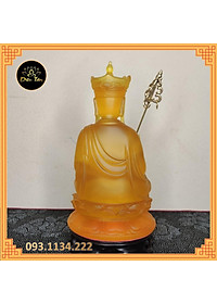 Tượng địa tạng vương bồ tát – tượng phật Địa Tạng lưu ly màu vàng cao 21cm đồ thờ cúng phong thủy shop Diệu Tâm