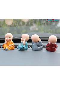 Bộ tượng 4 chú tiểu-tượng phật phong thủy,trang trí xe ô tô