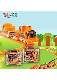 Đồ chơi xếp hình đường ray tàu hỏa chạy bằng pin cho bé