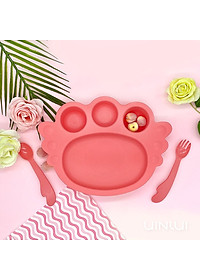 Khay ăn dặm đế dính - Khay thiên thần Uinlui an toàn làm từ dừa