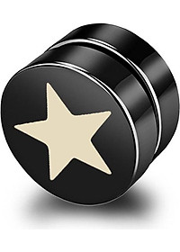 Bông tai nam châm họa tiết sao không cần xỏ lỗ 3