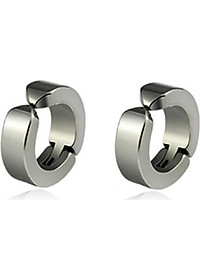 Bông Tai Nam Khoen Tròn Loại Kẹp Ko Cần Bấm Lỗ Tai Chất Liệu Thép Titan Ko Rỉ Ko Dị Ứng TT 0851 - 1 Cặp