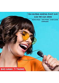 Tai nghe super bass kèm mic livestream RIBI KT02 - Thiết kế đeo vòng qua tai - Phù hợp nghe nhạc, chơi game, ghi âm, học online - Hàng chính hãng