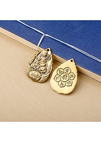 Dây chuyền mặt Phật Bản Mệnh hoa sen bằng đồng - MV02