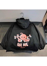 Áo khoác dù SEA BAE Bạch tuộc cảm xúc Unisex Form Rộng Chống nắng tốt