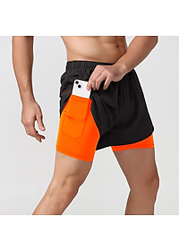 Quần chạy bộ short đùi thể thao thoáng khí nhanh khô, có túi đựng điện thoại , kèm lớp lót Cleacco DK22001 Bảo Hành 12 Tháng - Boro Sport