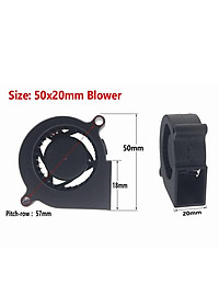 5 Pieces Gdstime 5cm DC 5V Blower Fan 50mm 50x50x20mm 5020s Turbine blower cooling fan Machine Equitment Exhaust 2Pin Cooler 5V