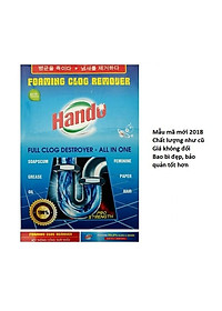 Combo gói bột tẩy vệ sinh lồng máy giặt Hàn Quốc 450g Kèm Bột thông cống Hando 100g xuất khẩu