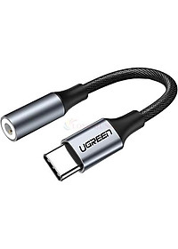 Cổng chuyển đổi Ugreen USB-C to 3.5mm Audio Cable AV161 - Hàng chính hãng