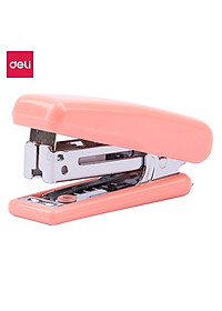  Dập ghim 10 Deli - Kèm 1000 ghim - Xanh, vàng, trắng, hồng - 1 cái E0254