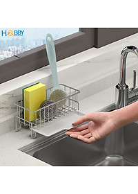 Kệ để đồ rửa chén bát gác trên bồn rửa inox 304 Hobby Home Decor KRC5