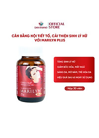 Liệu trình tăng nội tiết tố nữ Marilyn Plus Dân Khang giảm khô hạn tăng sinh lý nữ hộp 30 viên