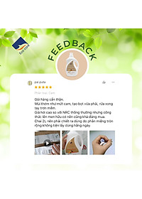 Nước rửa chén hữu cơ Bồ hòn hương Cam 4000ml thương hiệu Ecocare