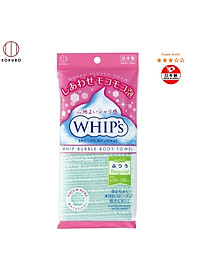 Combo Khăn tắm kỳ lưng Nhật Bản Whip's Kokubo + Bàn chà gót chân Ag+ Jabu  Made in Japan
