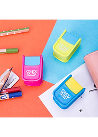 Gọt chì mini Deli - 1 lỗ/2 lỗ - Xanh lá/Hồng/Xanh dương - màu ngẫu nhiên - ER00200/ER00202/ER00300