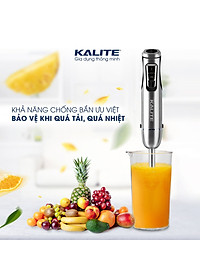 Máy Sinh Tố Cầm Tay KALITE KEB4112 Châu Âu Vỏ Hợp Kim Dung Tích 1100 ML Công Suất 600 W - Hàng Chính Hãng