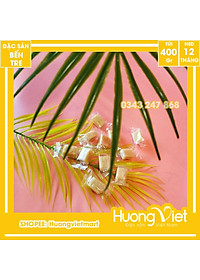 Đặc Sản Bến Tre - Kẹo Dừa Nguyên Chất Sữa Béo Ít Đường Du Thảo 400G, Kẹo Dừa Bến Tre, Kẹo Dừa Ít Ngọt