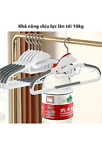 Combo 10 Móc Treo Quần Áo Chống Trượt Biến Dạng Quần Áo, Móc Áo Nhựa Cao Cấp Chịu Tải Lớn - HÀNG CHÍNH HÃNG MINIIN