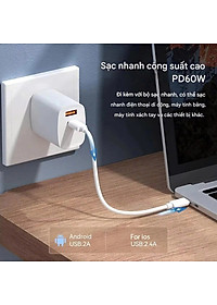 Cáp sạc nhanh đa năng - Hỗ trợ sạc nhanh lên đến 60W - Hàng Nhập Khẩu