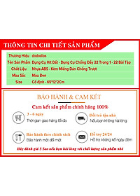 Dụng Cụ Hít Đất Cao Cấp Cải Tiến 22 Trong 1 - Nhiều Bài Tập Hơn Kèm Miếng Chống Trượt - Có Thể Tháo Rời Cất Gọn - Dụng Cụ Chống Đẩy 22in1 (20 lỗ) Chính Hãng dododios