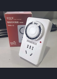 Ổ cắm hẹn giờ cơ MK-958 hẹn giờ tắt sử dụng đơn giản công suất 10A/220V + Tặng Phích chuyển đổi từ 3 chấu sang 2
