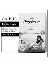 Combo 2 Hộp Cà Phê Sữa Hòa Tan Passiona Trung Nguyên Legend – Hộp 14 Gói 16gr  – Cà Phê Dành Cho Phái Đẹp, Ít Caffeine, Bổ Sung Collagen