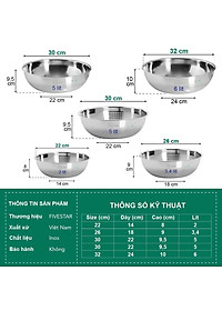 Rổ lưới inox cao cấp Fivestar 22cm / 26cm / 30cm