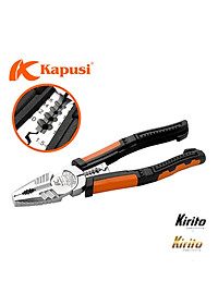 Kìm điện đa năng 8.5inch 215mm KAPUSI Japan, thép CR-V độ cứng cao lưỡi kìm sắc bén k8080