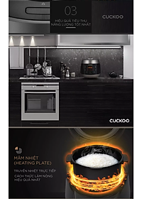 Nồi cơm điện áp suất Cuckoo CRP-PK1000S 1,8 lít nhiều màu - Hàng chính hãng
