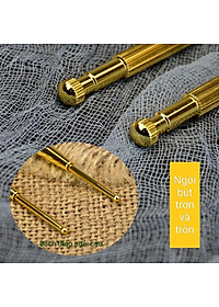 Bút dò kích thích huyệt massage tai bằng đồng tặng 60 miếng dán nhĩ châm