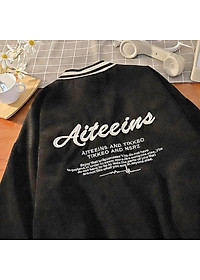 ÁO KHOÁC KAKI NHUNG GÂN Thêu Aiteeins (M2740 - Ảnh Thật)