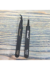 Combo Nhíp gắp linh kiện tĩnh điện mũi cong và mũi nhọn Asaki