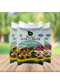 Phân bón Better xanh 12-12-17 1kg/gói - COMBO 3 gói | Chuyên dùng cây ăn trái, bonsai trồng chậu