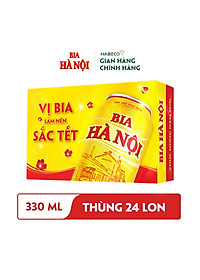 Bia Hà Nội Khuyến mại hè - Thùng 24 Lon 330ML