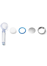 Bộ Phụ Kiện Đầu Vòi Sen Lọc Nước LocknLock 80mm CLR-KR LBW400 (Mạch nước nhip nhàng, giảm stress - Khử Clo)