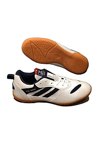 Giày Đánh Cầu Lông CP002 Trắng Sọc Navy Cho Nam Và Nữ