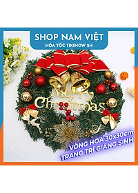 Vòng Hoa Nguyệt Quế Trang Trí Giáng Sinh