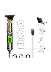 Tông Đơ Cắt Tóc, Cạo Râu, Bấm Viền Vintage T9 Hình Rồng