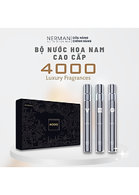 Bộ 3 chai nước hoa nam chính hãng Nerman - 938, 1242, 1282 - Hương thơm mạnh mẽ lôi cuốn, lưu hương tới 8h 10ml/chai