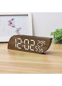 Đồng hồ LED Mặt Gương để bàn Nhiệt độ, Độ ẩm - L08