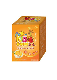 Lốc nước yến dinh dưỡng phát triển chiều cao cho bé Nunest Kid Grow vị Cam (6 lọ x 70ml)