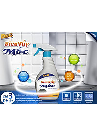 Siêu tẩy mốc chính hãng Dr.C tẩy mốc trên mọi bề mặt áo quần, sàn nhà, tường nhà, không bào mòn bề mặt, xịt là sạch