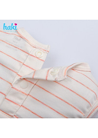 Bộ bodysuit kẻ thủy thủ cho bé vải sợi tre cao cấp BB032, set body bé trai bé gái, body cho bé sơ sinh hàng chính hãng HAKI
