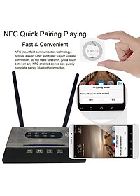 SOAIY Bộ Thu Phát Nhạc Bluetooth 5.0 Đa Chức Năng NFC, Hỗ trợ APTX HD / APTX LL / APTX SPDIF / AUX BT-B22 - Hàng Nhập Khẩu
