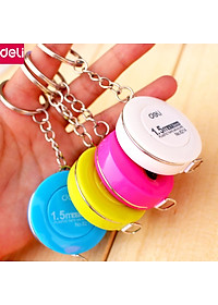 Móc Đeo Chìa Khóa Kiêm Thước Dây rút dài 1,5m-Màu Ngẫu Nhiên